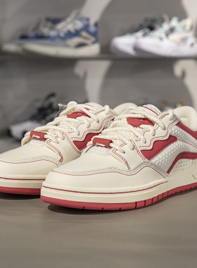 李宁惟吾 PROS板鞋女子2025春季新款低帮休闲鞋滑板专业鞋AEPV080