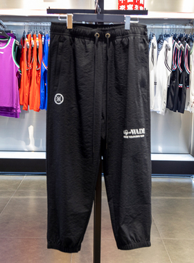 正品李宁防蚊裤2025夏季韦德系列男子透气九分裤运动裤AKQU399