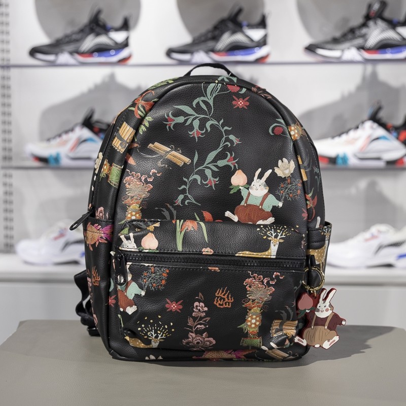 李宁中国日背包男女通用双肩包