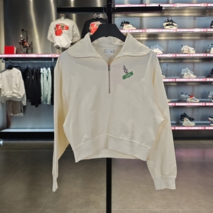 李宁卫衣女子2022秋季 AWDS916 运动潮流系列妙笔生花宽松套头衫