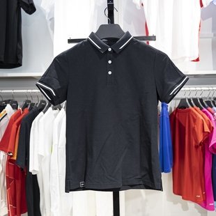 团购系列舒适透气翻领T恤APLU206 新款 李宁短袖 POLO女子2024春季