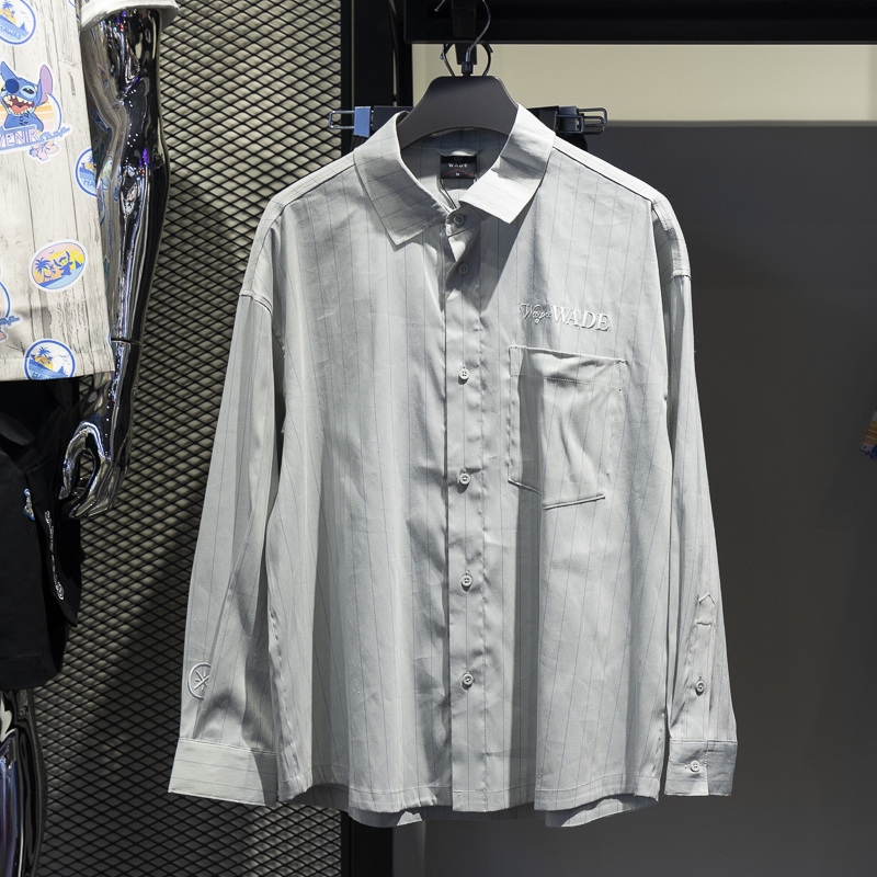 李宁运动休闲男子翻领长袖衬衫