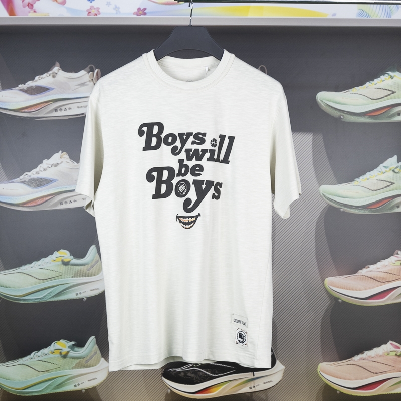 李宁短袖男子纯棉透气T恤