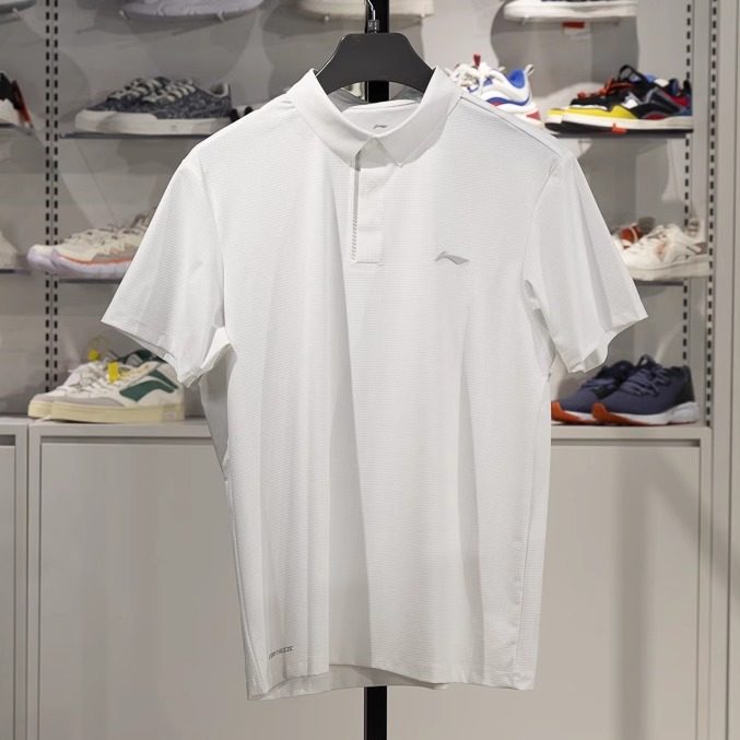 李宁短袖POLO衫速干凉爽透气