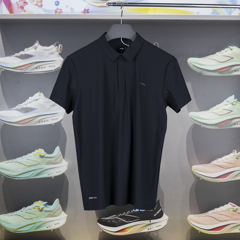 李宁短袖POLO衫冰感舒适防晒