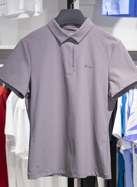 正品李宁短袖POLO衫女子2025夏季翻领商务透气速干短袖T恤APLU768