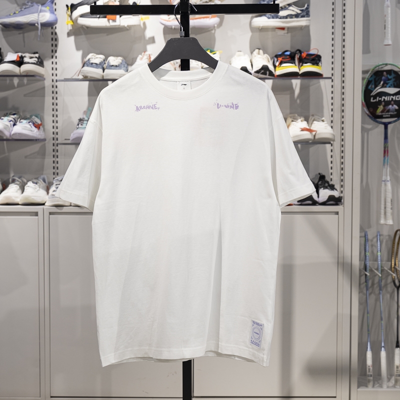 李宁短袖男子吸湿排汗短袖文化衫