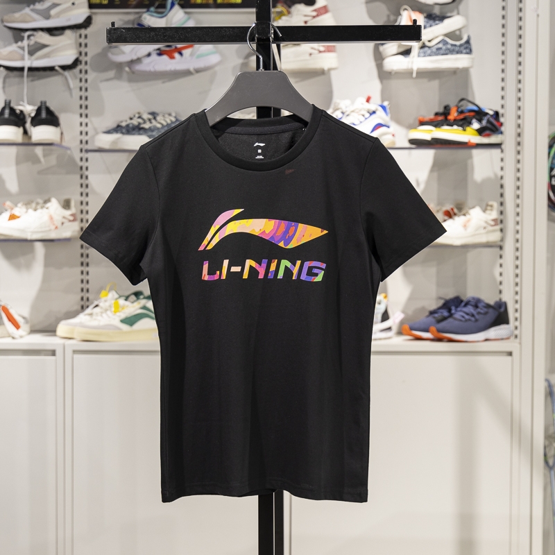 李宁短袖女子透气短袖T恤