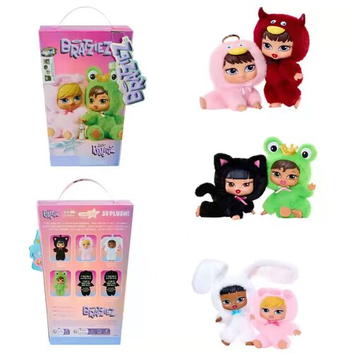 正品Bratz 布拉兹 Iconz 系列盲盒毛绒挂件钥匙扣女孩礼物
