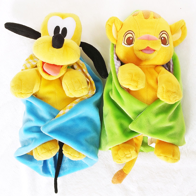 迪士尼正品好货小动物公仔抱毯毛绒玩具宝宝礼物玩偶毯子礼品套装