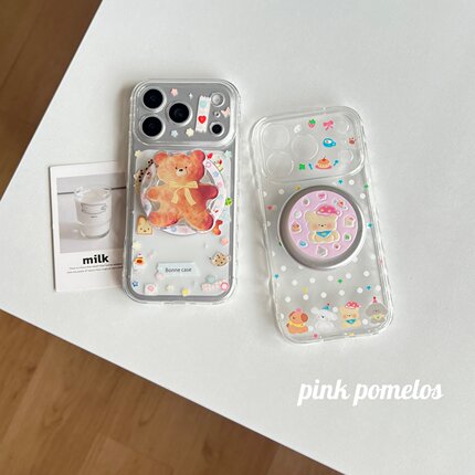 （轻薄软壳）适用于iphone17promax童趣卡通手机壳15/16磁吸手机壳苹果16promax可爱保护套磁吸支架