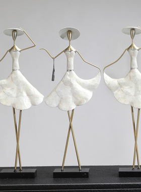 贝壳女郎北欧式风电视柜创意摆件