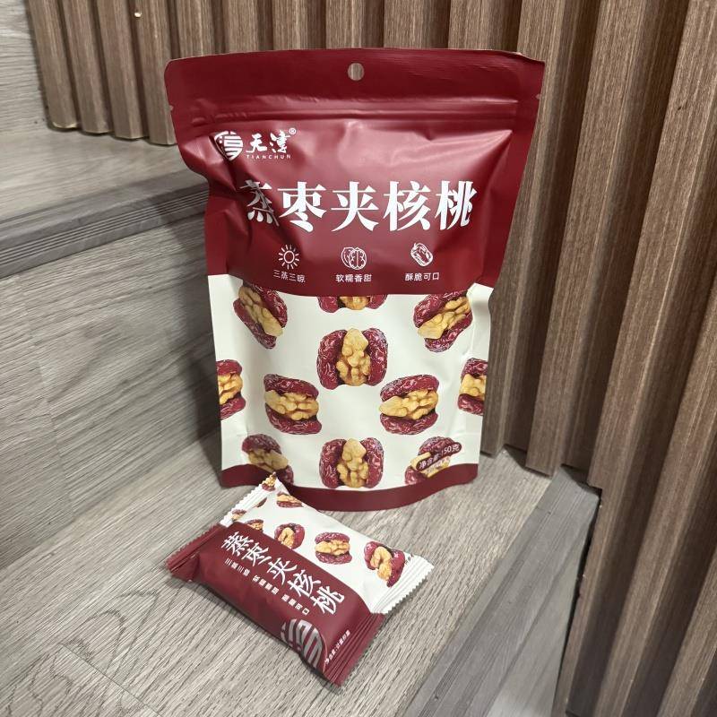 天淳150g蒸枣夹核桃仁红枣零食夹心独立包装喜糖枣类零食