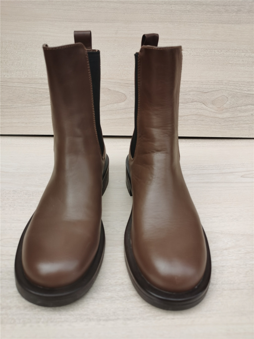 THE BRAND PULLS BACK THE CABINET FOR AUTUMN|WINTER WOMENS BOOTS LEATHER CHELSEA BOOTS BRITISH STREETWEAR BOOTS MID-HEEL BOOTS A21564011