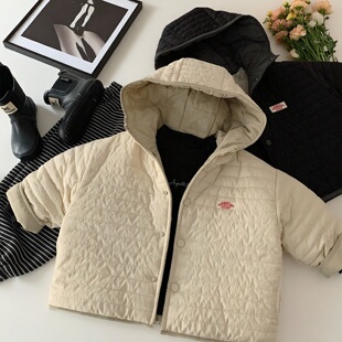 超好看儿童棉服轻薄款早春2026新款男女童夹棉外套宝宝两面穿棉衣