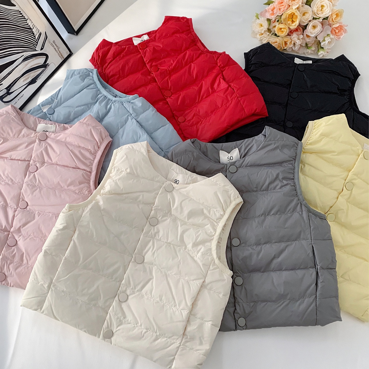 儿童羽绒马甲轻薄冬季白鸭绒内穿