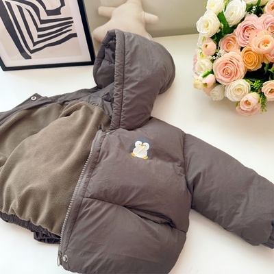 儿童棉服加绒加厚立体卡通冬季