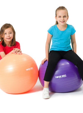 瑜伽球 紫 橙色台湾格乐普早教幼儿园儿童感统训练平衡大龙球玩具