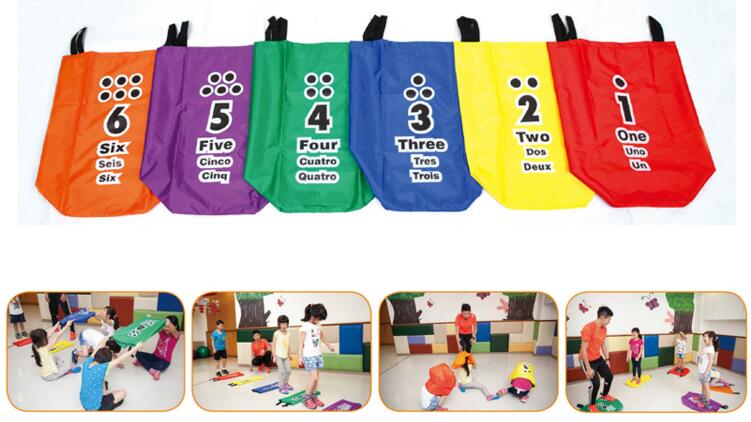 数字家族跳袋玩具台湾ISPORT数字家族跳袋儿童感统训练器材