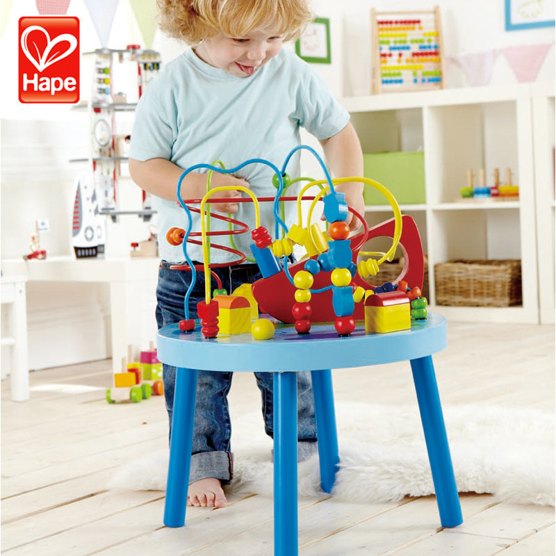 海洋及膝桌 幼儿早教园儿童益智绕珠滑轨游戏玩具平衡能力锻炼
