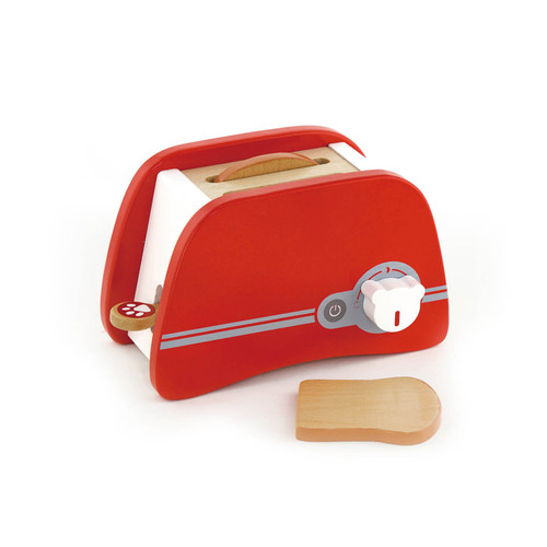 红色幼儿仿真木质烤面包机娃娃家