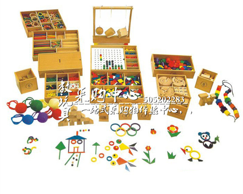 福禄贝尔教具幼儿早教园儿童桌面益智数建构创造能力锻炼认知玩具