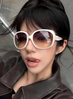 欧美辣妹Y2K偏光遮脸太阳镜