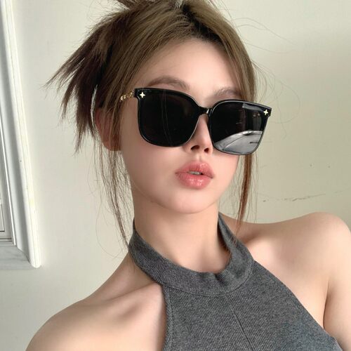 墨镜高级感网红方形大框圆脸显瘦