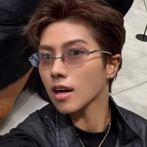 无框椭圆形猫眼水银色高级感墨镜