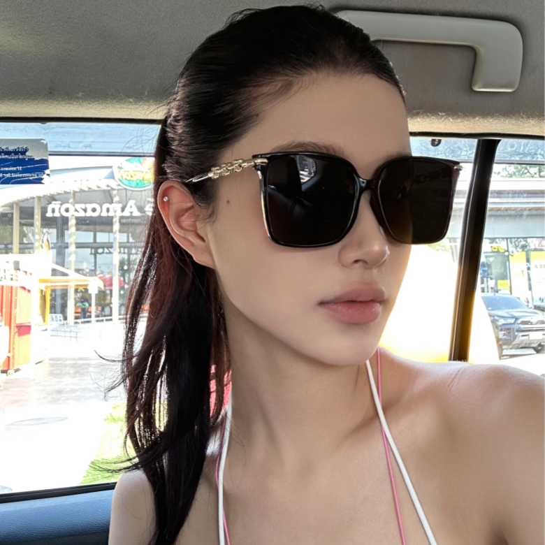 墨镜女款高级感2024新款欧美大框方圆脸显瘦旅游度假防晒太阳眼镜