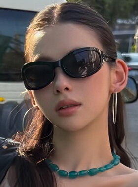 发箍墨镜女潮复古韩版椭圆形猫眼