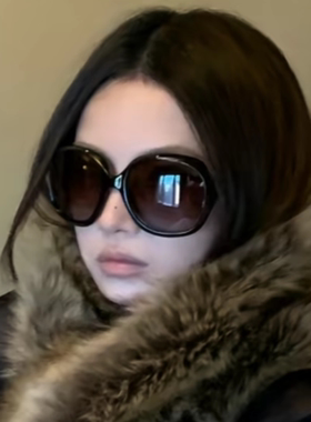 墨镜女款辣妹风超大框遮脸蛤蟆镜