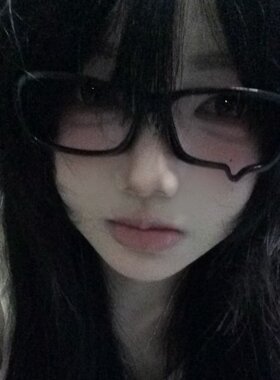 日系黑框泪滴COS二次元哭哭眼镜