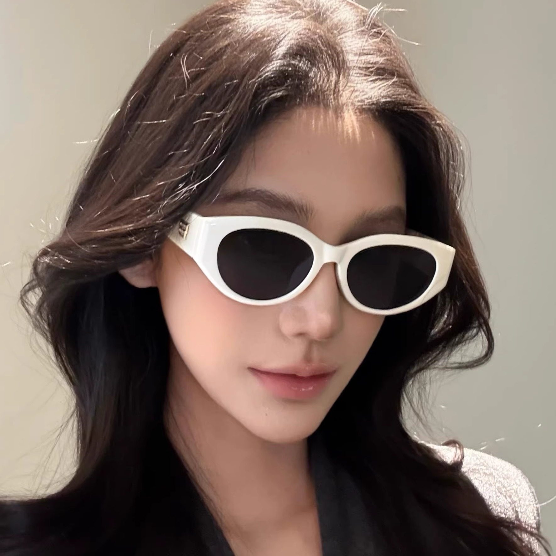 白色猫眼偏光防紫外线遮阳防晒墨镜高级感方圆脸显瘦太阳镜女款潮,ZIPPO/瑞士军刀/眼镜,太阳眼镜,淘宝优惠券,粉丝福利购,淘宝优惠卷