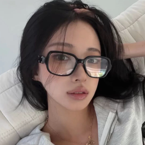 韩版防蓝光变色近视眼镜女