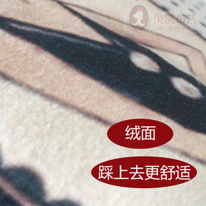 蝶与鸟美式乡村浴室地垫防滑踩脚垫卫生间浴帘吸水垫厕所房间垫子