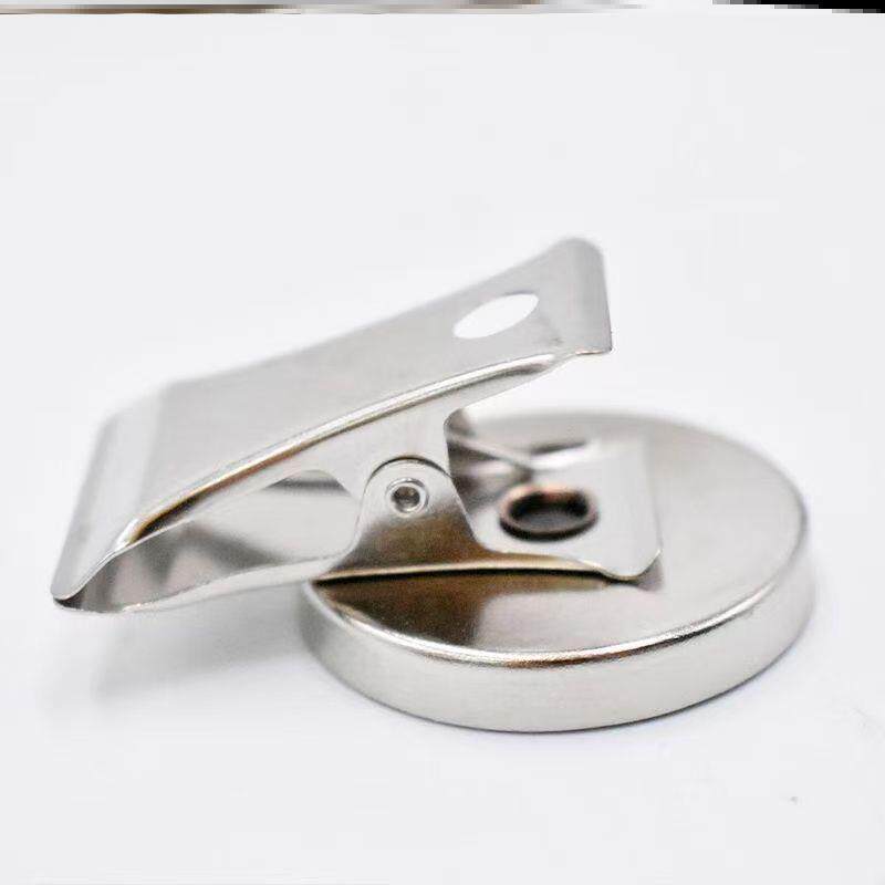 家用圆形固定夹办公用品可吸附创意备忘贴饭店磁性强力磁铁夹子