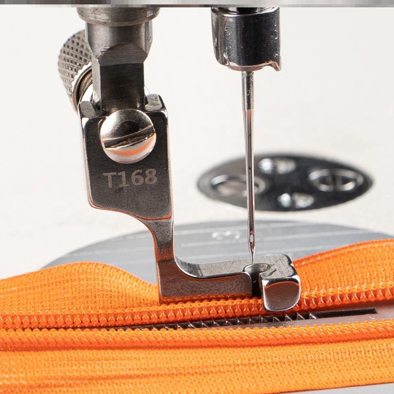 缝纫机隐形拉链专用配件电脑平车可调节单边高档全钢T168压脚