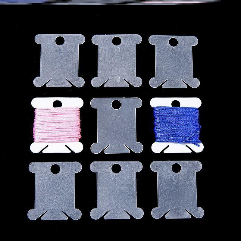 半透明缠线板挂线板收纳小号塑料理线器辅助工具小物针线绕线板