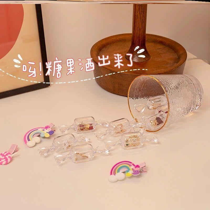 迷你造型diy材料耳钉收纳盒小仙女防尘亚克力手链糖果首饰盒图片