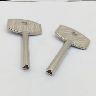 扳手窗戶三角鑰匙 門窗鎖匙柜門門鎖多功能內(nèi)三角鎖閉閥鑰匙胚老式