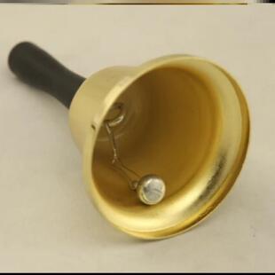 幼儿园教具手摇铃早教上课铃玩具呼叫铃铃铛小礼品金属手摇铃铛