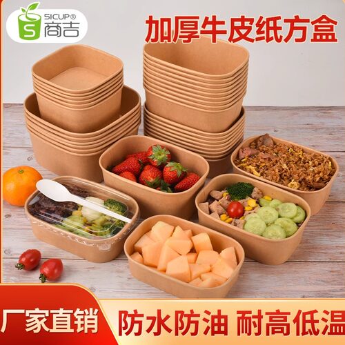 环保加厚一次性野餐盒打包盒