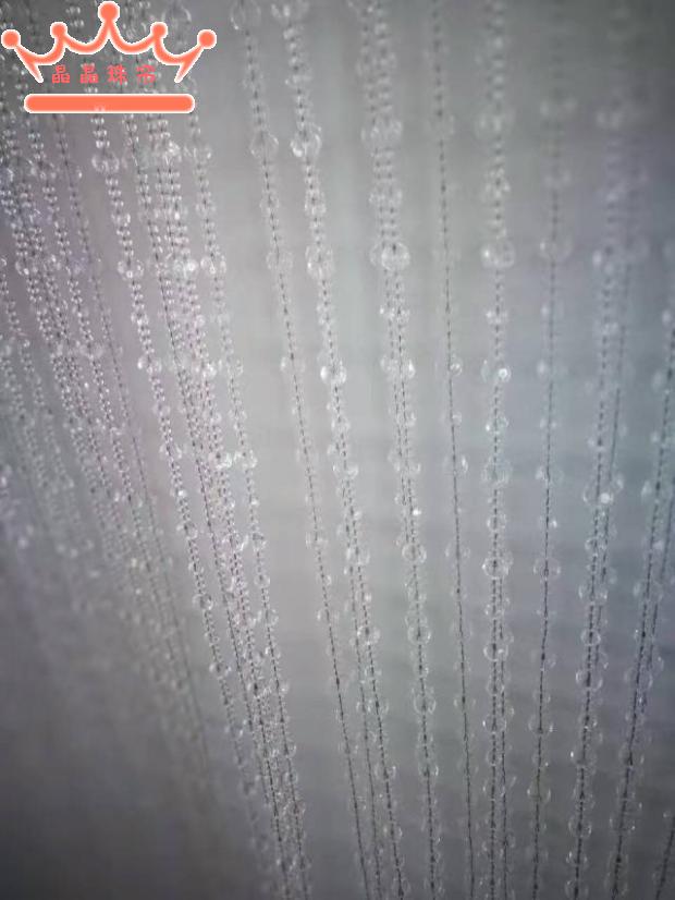 新款客厅鞋柜背景透明珠帘玄关隔断卧室水晶珠帘成品装饰