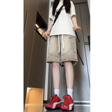 夏季新款美式高街多口袋牛仔短裤女生潮流宽松直筒五分裤2533，男装牛仔裤，电商B203