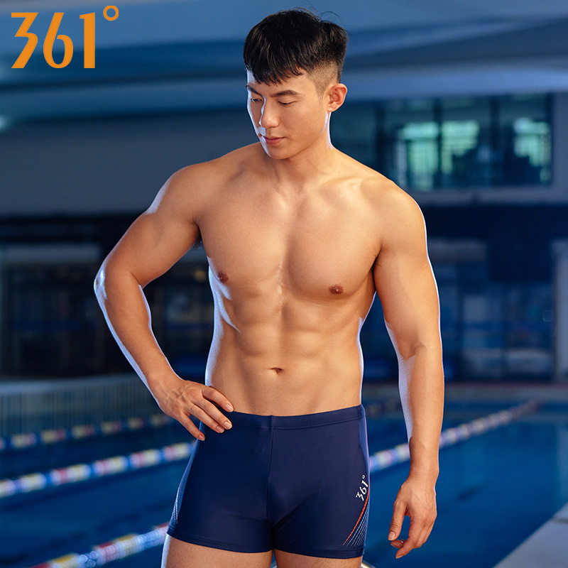 361361游泳裤男士平角三分女士泳裤