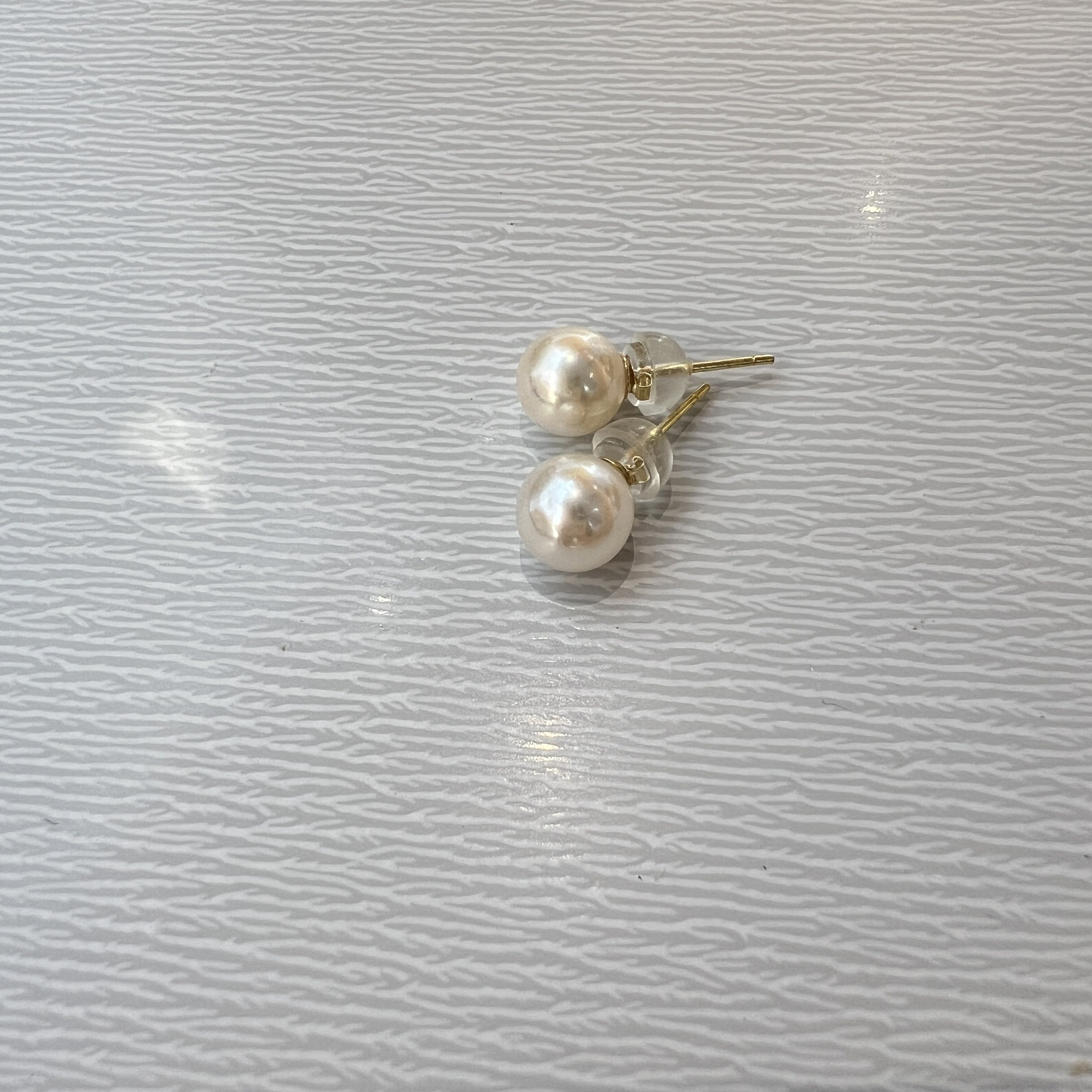 天然海水珍珠耳环Akoya925纯银