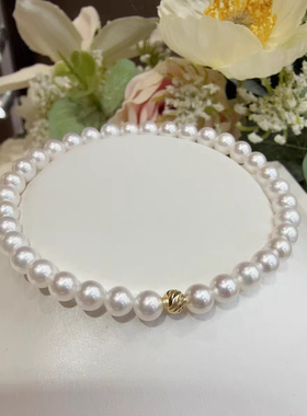 淡水珍珠手链正圆强光弹力绳手串