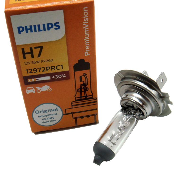 別克凱越/大眾朗逸/POLO近光燈泡飛利浦 H7 12V/55W 12972增亮30%