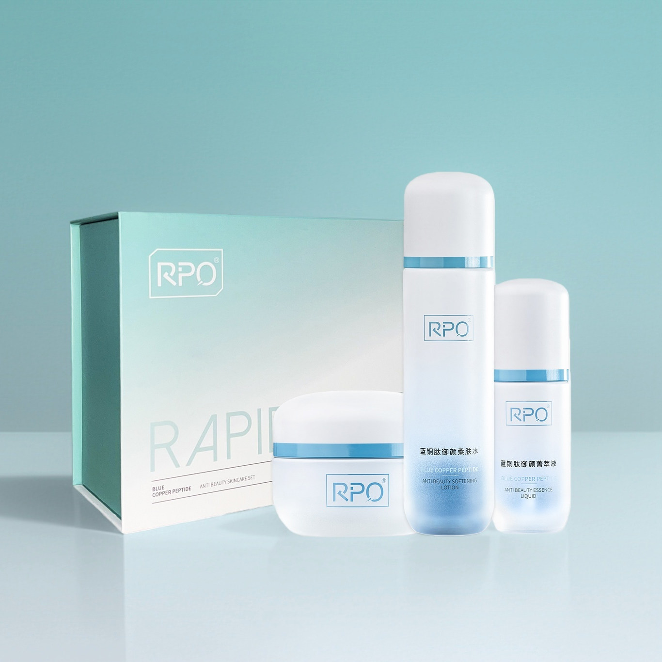 RPO蓝铜肽御颜菁肤套盒B套 柔肤水120ML，精华液30ML，润泽霜50g,美容护肤/美体/精油,面部护理套装,淘宝优惠券,粉丝福利购,淘宝优惠卷